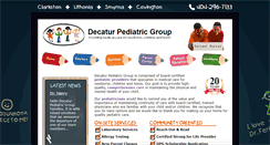 Desktop Screenshot of decaturpediatricgroup.com